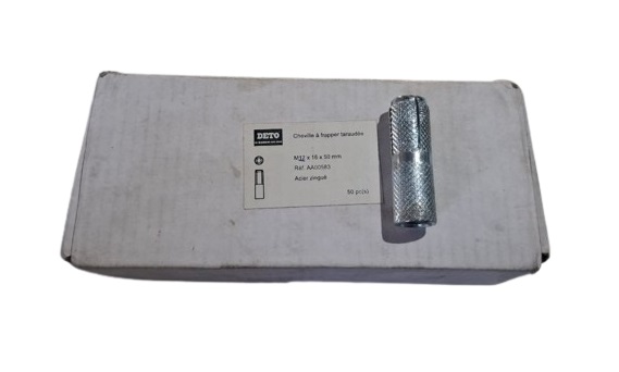 Chevilles à Frapper Taraudées en Acier M12 x 16 x 50 mm
