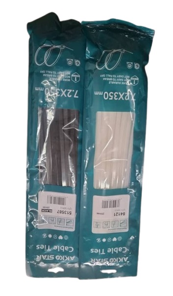 Lot de 2 colliers colsons 7.2x350mm