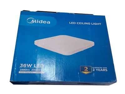 Plafonnier LED Carré 36W Midea