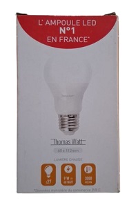Ampoule LED E27 9W jaune