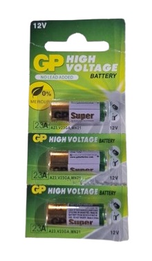 lot de 3 piles 23A 12V