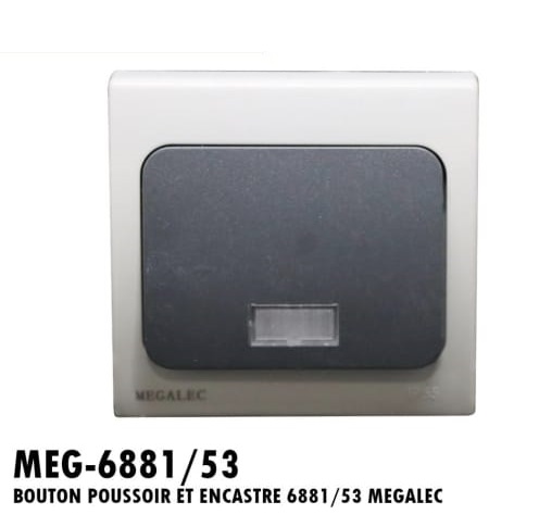 Bouton poussoir étanche encastré MEGALEC