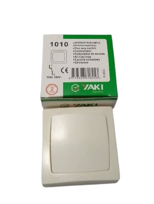 Interrupteur simple apparent YAKI