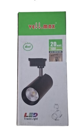 Spot sur rail LED VELLMAX 20W 3000K (lumière jaune)