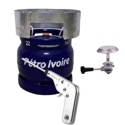 Bouteille de Gaz B6 + Accessoires Pétro Ivoire
