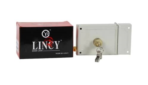 Serrure de portail maison blanche LINCY