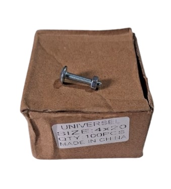 Paquet de 100 Boulons 4X20 mm