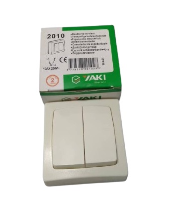 Interrupteur Double apparent YAKI
