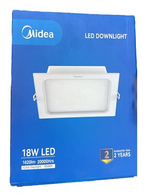 Spot LED Encastré Carré 18W MIDEA